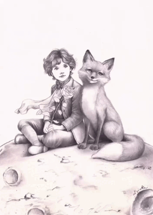 Le Petit Prince (cover book) - graphite + clipstudiopaint