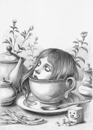 Now I taste like a Sweet Tea - graphite+studiopaint