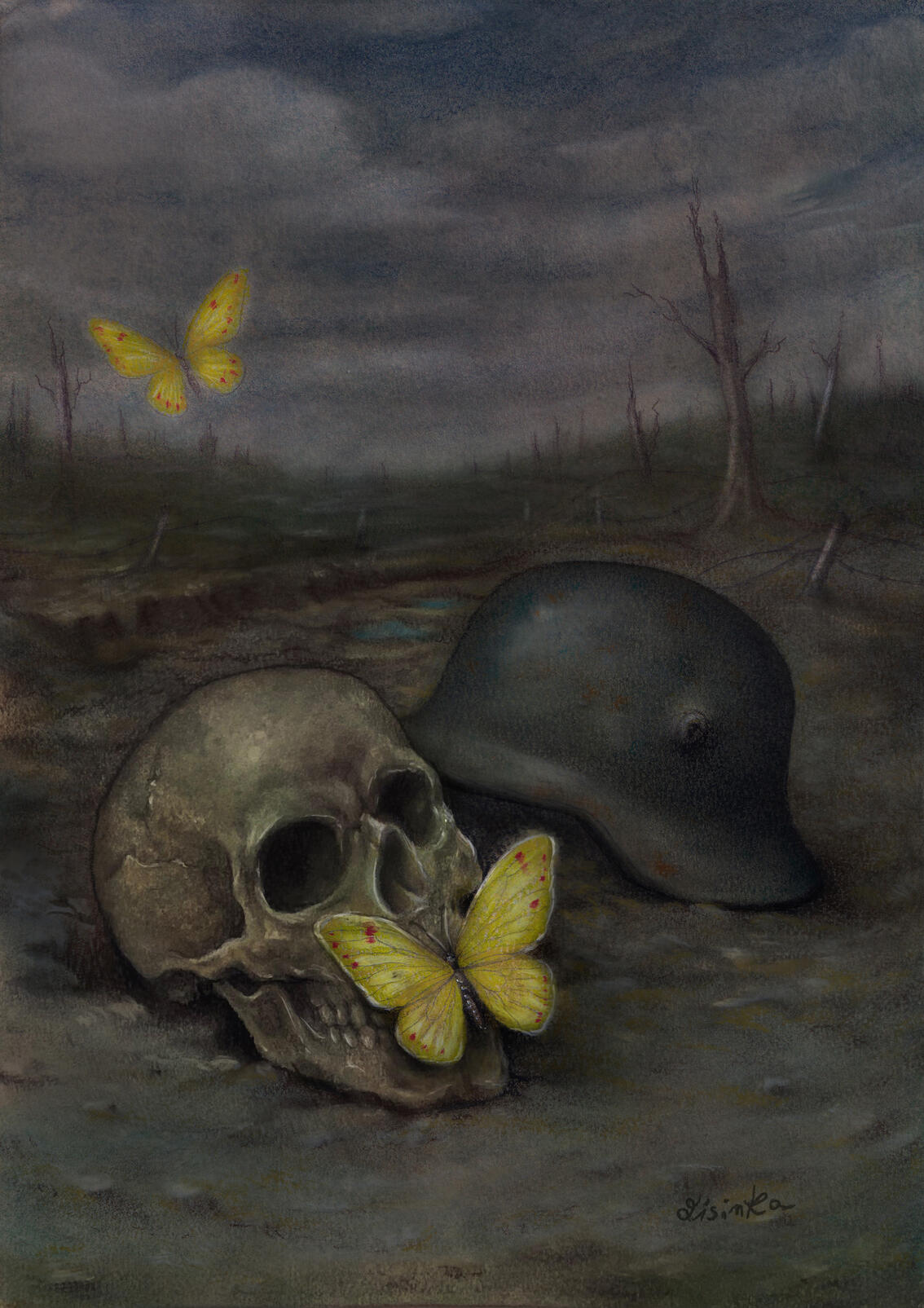 Im Westen nichts Neues (cover book) mixed media